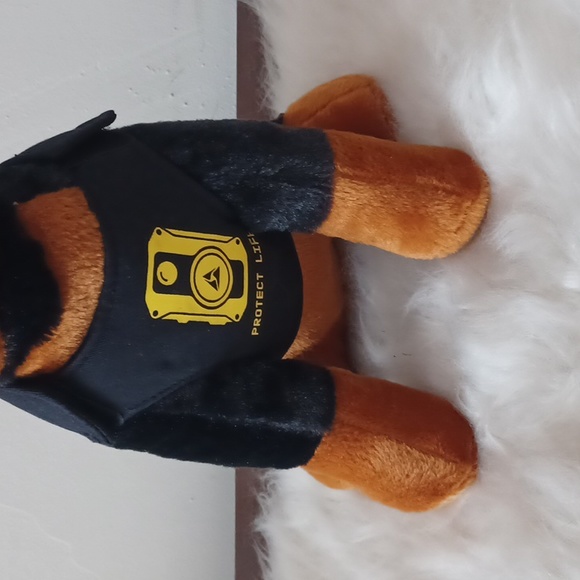 Rottweiler plush stuffed dog puppy removeable Protect Life Jacket not used - Picture 4 of 13
